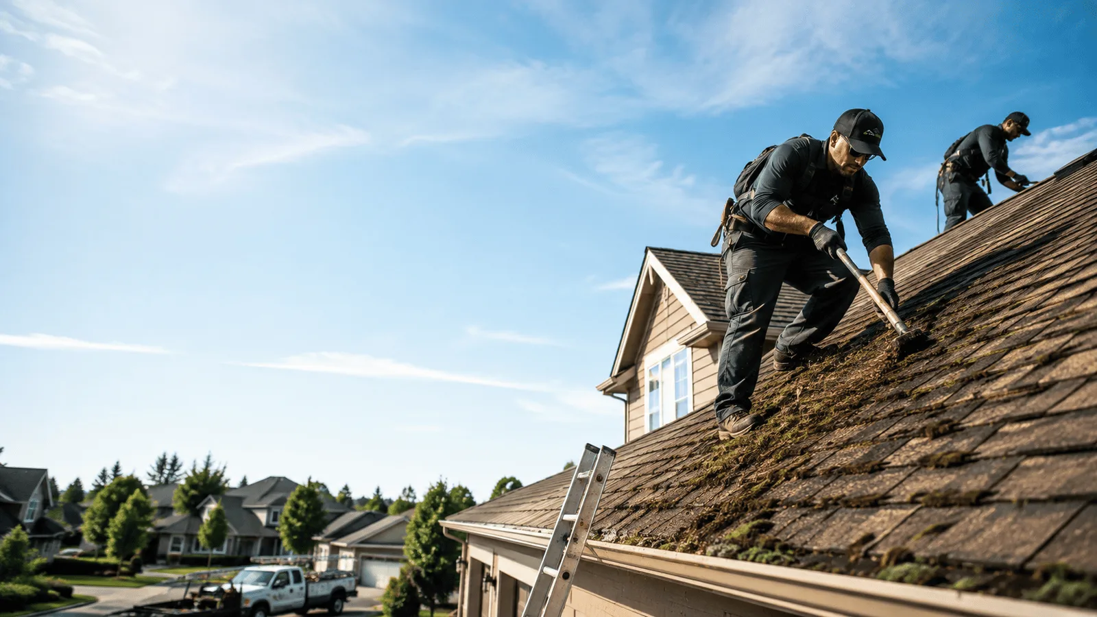 Roof Moss Removal in Pinon Hills, CA near me